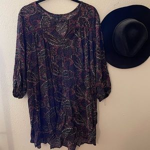 Purple Paisley Dress